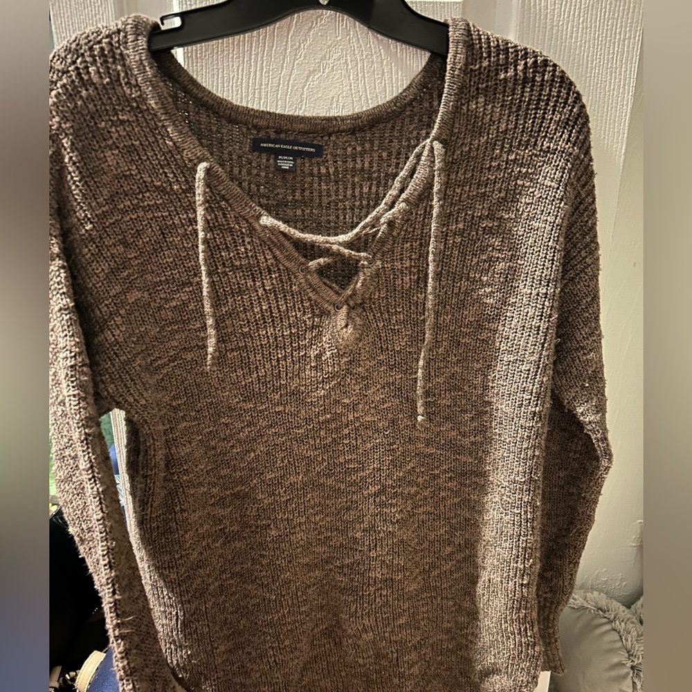 American Eagle Outfitters Brown Sweater